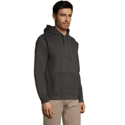 SNAKE sweter z kapturem / Charcoal melange S47101-CE-M