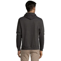 SNAKE sweter z kapturem / Charcoal melange S47101-CE-XXL