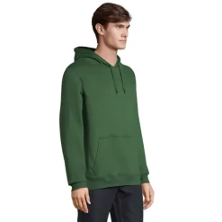 SNAKE sweter z kapturem / Ciemno-Zielony S47101-BO-3XL