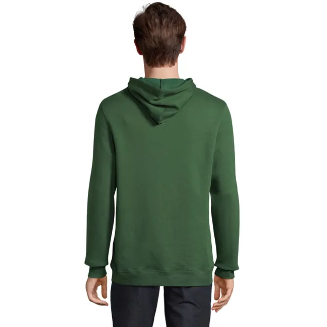 SNAKE sweter z kapturem / Ciemno-Zielony S47101-BO-M