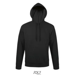SNAKE sweter z kapturem / Czarny / Czarny opal S47101-BK-4XL