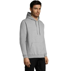SNAKE sweter z kapturem / Grey melange S47101-GY-XS