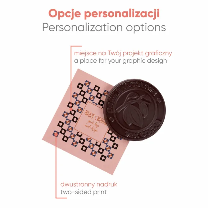 Słodycze Reklamowe Advert Card - Czekoladowy Medalik Chocolate Expert / Wielokolorowy S0530F/XM