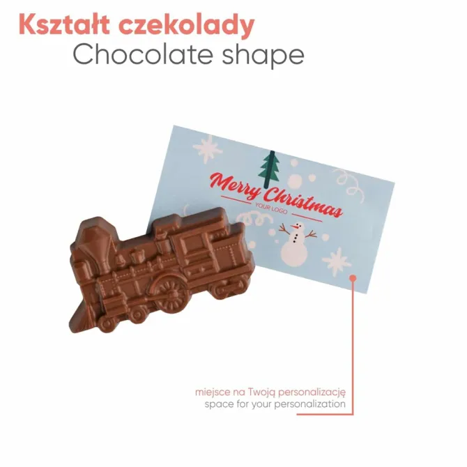 Słodycze Reklamowe Advert Card - Czekoladka Christmas Express / Wielokolorowy S0531C/XM