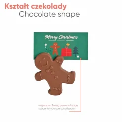 Słodycze Reklamowe Advert Card - Czekoladowy Ludzik Z Piernika / Wielokolorowy S0530A/XM