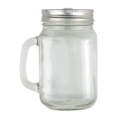Słoik do picia 480 ml ze słomką / Neutralny V8485-00