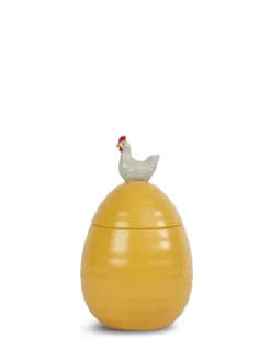 SŁOIK ELLEN Z POKRYWKĄ KURA, ŻÓŁTY / Żółty 5018450-