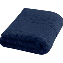 Sophia bawełniany ręcznik kąpielowy o gramaturze 450 g/m² i wymiarach 30 x 50 cm / Granatowy 11700055
