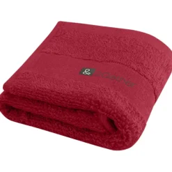 Sophia bawełniany ręcznik kąpielowy o gramaturze 450 g/m² i wymiarach 30 x 50 cm / Czerwony 11700021