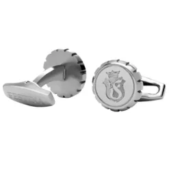 Spinki do mankietów Button Shinny Chrome / Srebrny FJM481B