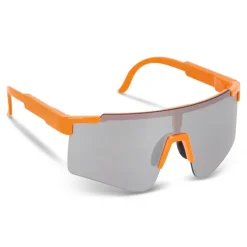 Sportowe okulary przeciwsłoneczne Tom R-PC z lustrzanymi soczewkami UV400 / Asortyment fluoru / pomarańczowy LT86730-N9926