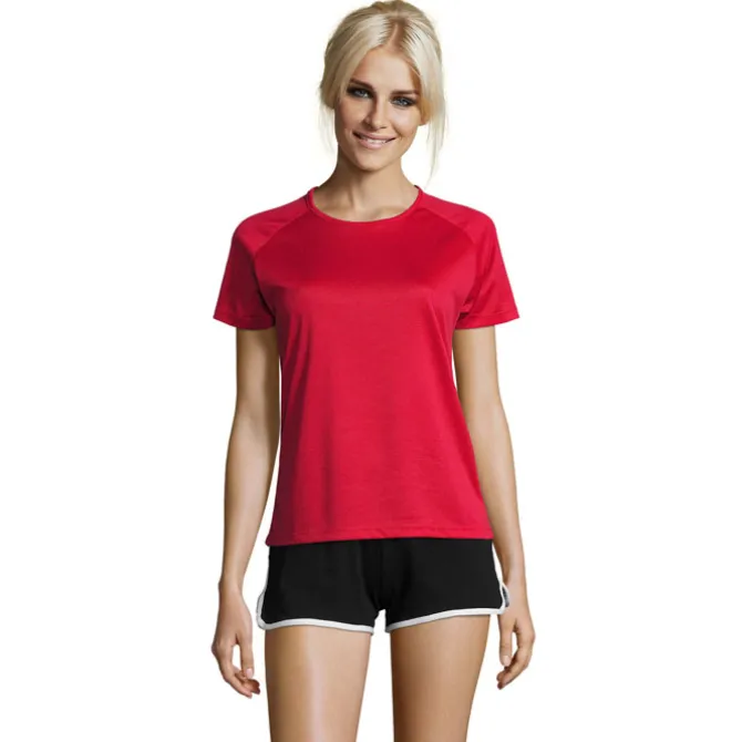 SPORTY Damski T-Shirt 140g / Czerwony S01159-RD-S