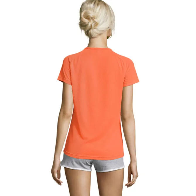 SPORTY Damski T-Shirt 140g / Neonowy pomarańczowy S01159-NO-XL