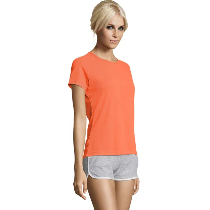 SPORTY Damski T-Shirt 140g / Neonowy pomarańczowy S01159-NO-XL