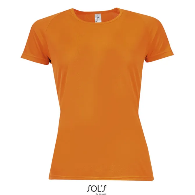 SPORTY Damski T-Shirt 140g / Neonowy pomarańczowy S01159-NO-XL