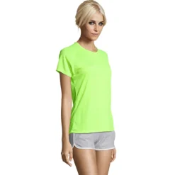 SPORTY Damski T-Shirt 140g / Neon Yellow S01159-NE-L