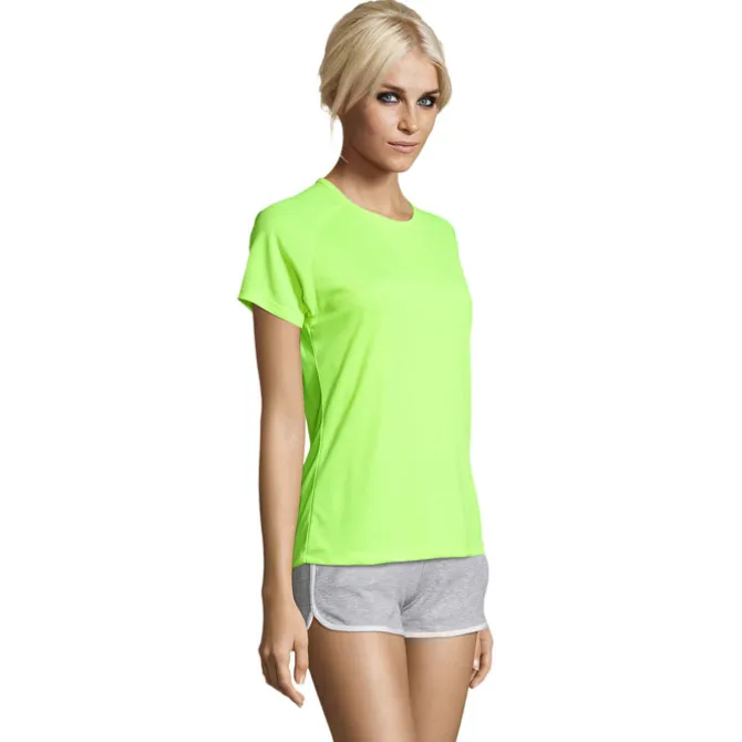 SPORTY Damski T-Shirt 140g / Neon Yellow S01159-NE-L