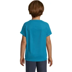 SPORTY Dziecięcy T-Shirt / Aqua S01166-AQ-3XL