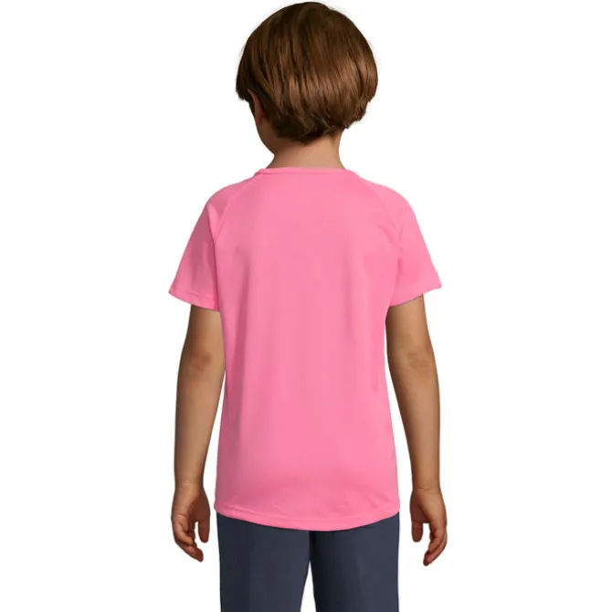 SPORTY Dziecięcy T-Shirt / Neonowy Róż 2 S01166-NP-XL