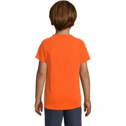 SPORTY Dziecięcy T-Shirt / Neonowy pomarańczowy S01166-NO-XL
