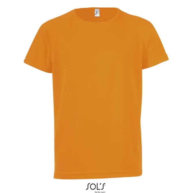 SPORTY Dziecięcy T-Shirt / Neonowy pomarańczowy S01166-NO-XXL