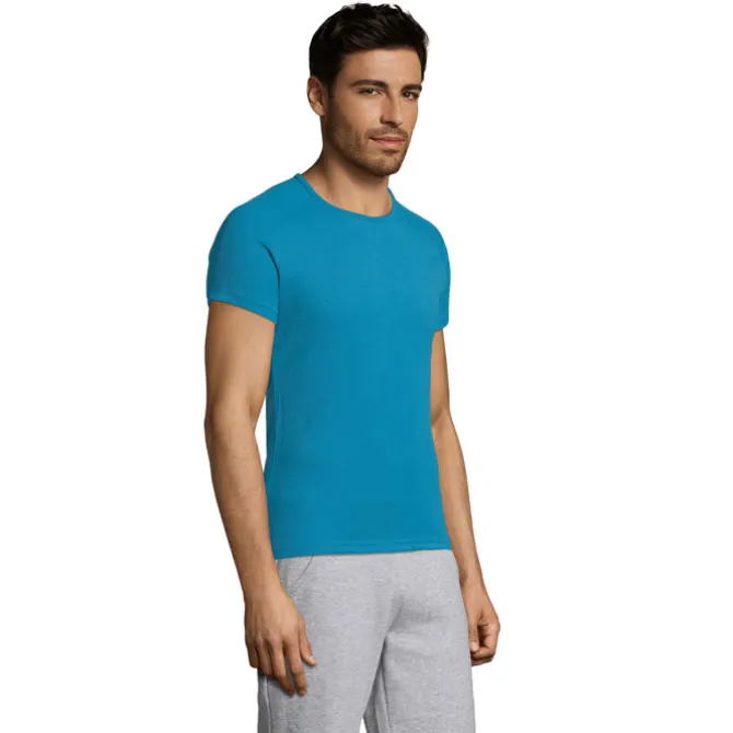 SPORTY Męski T-SHIRT 140g / Aqua S11939-AQ-XXS