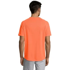 SPORTY Męski T-SHIRT 140g / Neonowy pomarańczowy S11939-NO-M