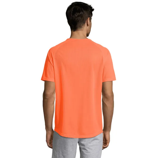 SPORTY Męski T-SHIRT 140g / Neonowy pomarańczowy S11939-NO-M
