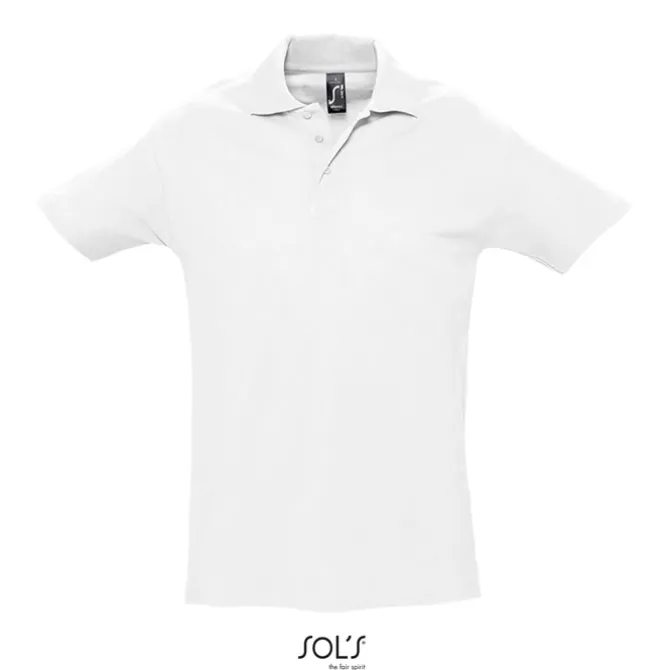 SPRINgII Męskie POLO 210g / Biały S11362-WH-L