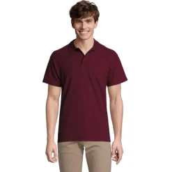 SPRINgII Męskie POLO 210g / Burgundy S11362-BG-XXL