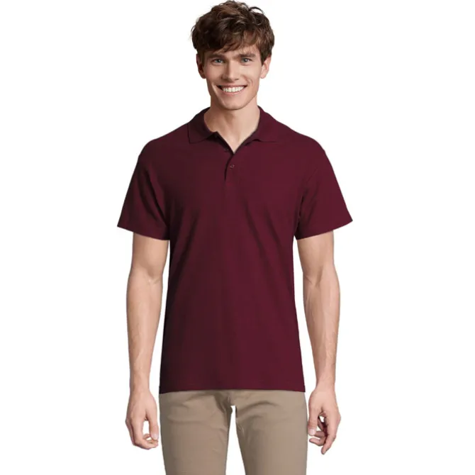SPRINgII Męskie POLO 210g / Burgundy S11362-BG-L