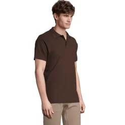 SPRINgII Męskie POLO 210g / Chocolate S11362-CH-XXL