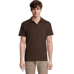SPRINgII Męskie POLO 210g / Chocolate S11362-CH-L