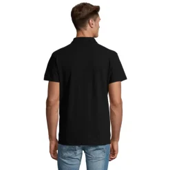 SPRINgII Męskie POLO 210g / Czarny / Czarny opal S11362-BK-4XL