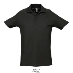 SPRINgII Męskie POLO 210g / Czarny / Czarny opal S11362-BK-3XL
