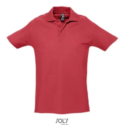 SPRINgII Męskie POLO 210g / Czerwony S11362-RD-5XL
