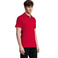 SPRINgII Męskie POLO 210g / Czerwony S11362-RD-S