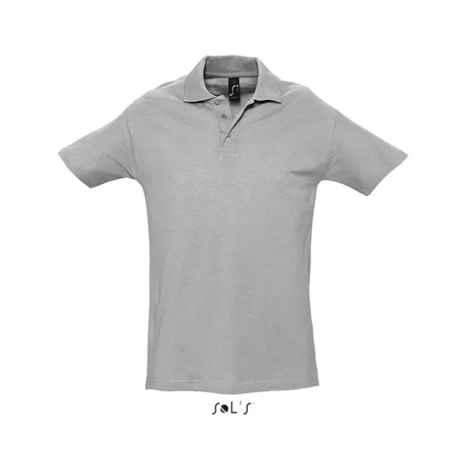 SPRINgII Męskie POLO 210g / Grey melange S11362-GY-4XL