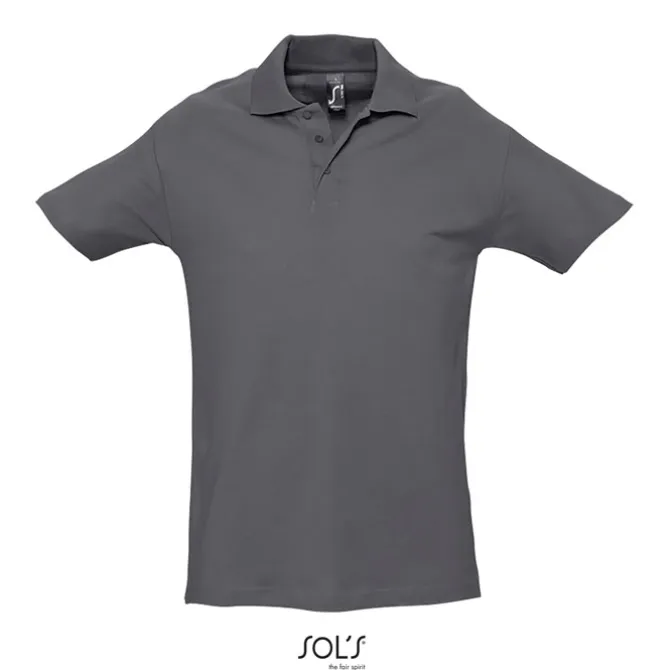 SPRINgII Męskie POLO 210g / Mysi szary S11362-MU-S