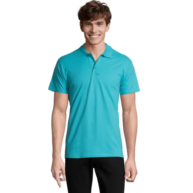SPRINgII Męskie POLO 210g / Niebieski Atol S11362-AL-XL