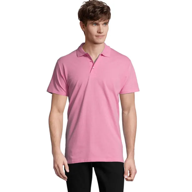 SPRINgII Męskie POLO 210g / Orchid Pink S11362-OP-XL