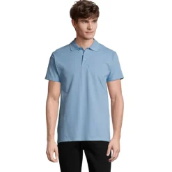 SPRINgII Męskie POLO 210g / Sky Blue Pique S11362-SP-XXL