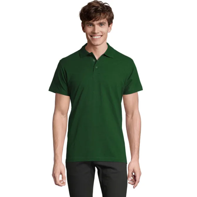 SPRINgII Męskie POLO 210g / Zielony Golf S11362-GG-L