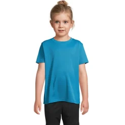 SPRINT KIDS SPORTS T-SHIRT / Aqua S04773-AQ-L