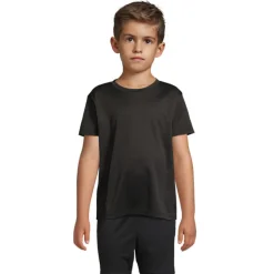 SPRINT KIDS SPORTS T-SHIRT / Czarny S04773-BK-3XL