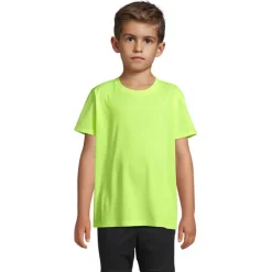 SPRINT KIDS SPORTS T-SHIRT / Neon Yellow S04773-NE-3XL