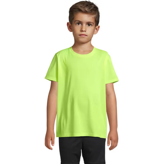 SPRINT KIDS SPORTS T-SHIRT / Neon Yellow S04773-NE-3XL