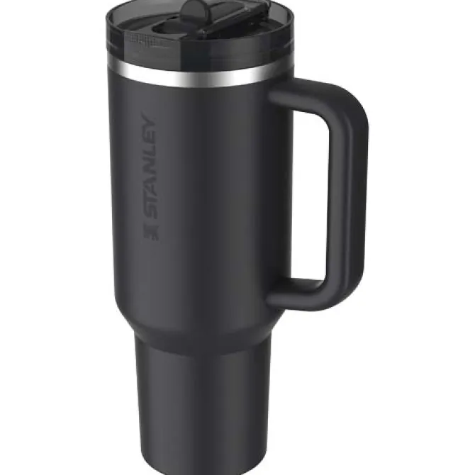 Stanley Quencher® ProTour 1180 ml termoizolowany kubek ze słomką, wykonany z recyklingowanej stali nierdzewnej / Czarny 10097990