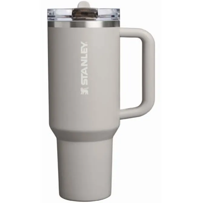 Stanley Quencher® ProTour 1180 ml termoizolowany kubek ze słomką, wykonany z recyklingowanej stali nierdzewnej / Szary 10097982