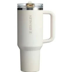 Stanley Quencher® ProTour 1180 ml termoizolowany kubek ze słomką, wykonany z recyklingowanej stali nierdzewnej / Kremowy 10097910